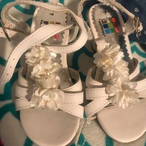 White never worn but flowers need some attention